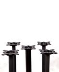2201 Metal Tube Table Legs Black Wrincle Powder Coating Cast Iron Table Base