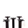 Buy cheap Popular Restaurant Cast Iron Table Bases Outdoor Dining Table Legs 28''/41'' from wholesalers