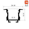 Buy cheap U Shape Furniture LED Light Aluminum Channel , Silver Aluminum Recessed LED Profile from wholesalers
