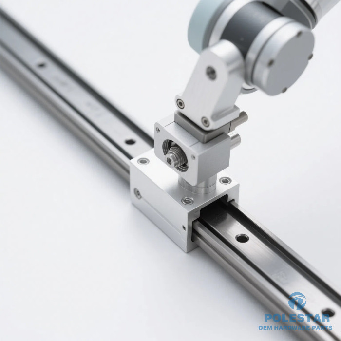 CNC Machining Aluminum 7075 Robotic Arms Guide Rail Grooves In Assembly Lines