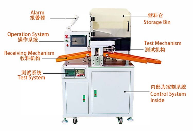 18650 26650 21700 32650 Cylindrical Cell Selector 11 Channel Sorting Machine For Battery Pack Assembly Line