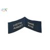 Buy cheap Middle Fold Woven Clothing Labels Tags Black Label White Words For Clothing from wholesalers