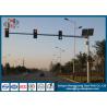 Buy cheap 5mm Thickness Polygonal Traffic Light Pole Hot Dip Galvanized With ASTM A 123 from wholesalers