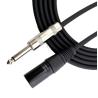 Buy cheap Angle To Straight Electric Guitar Cable 10FT/30FT Black Braided 6.35mm 1/4 Inch from wholesalers
