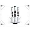 Buy cheap Black White Glass Straight tube Bong Helix Percolator Hookah Bongs UFO Perc Smoking Water Pipe from wholesalers