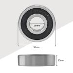 Chrome Steel High RPM Bearing 6304 / 6304 2RS Ball Bearing Rubber Seal