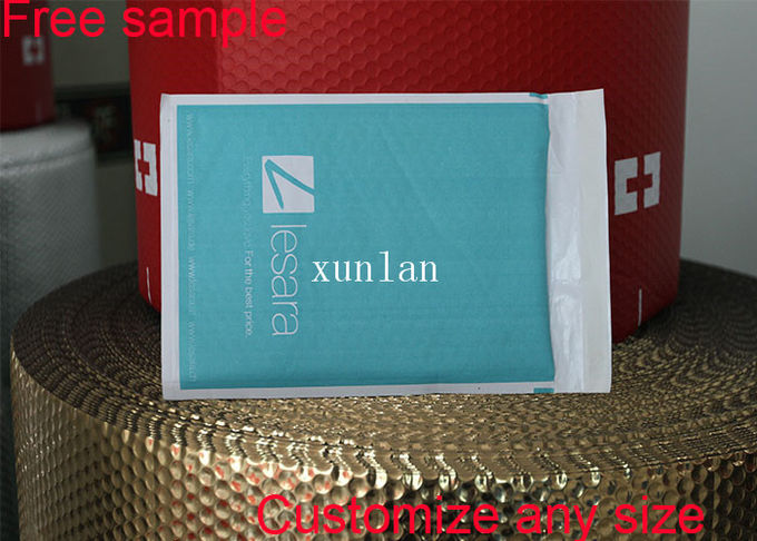 Matallic / Poly Shipping Bubble Mailers Padded Envelopes 2 Sealing Sides Custom Size