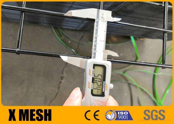 Buy cheap Black PVC Coated Wire Mesh Fencing 5mm Wire Mesh Panel BS 10244 from wholesalers