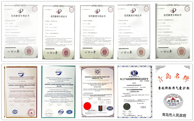 Shipyards Airtight Marine Airbags For Ship Launching And Landing 1.5*24 M 5 Layers