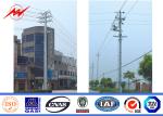 High Voltage Hot Dip Metal Light Pole For Electrical Transmission , 90 Feet