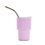 Mini Shot Tumblers 2OZ White Red Green Shot Glasses With Straws Stainless Steel