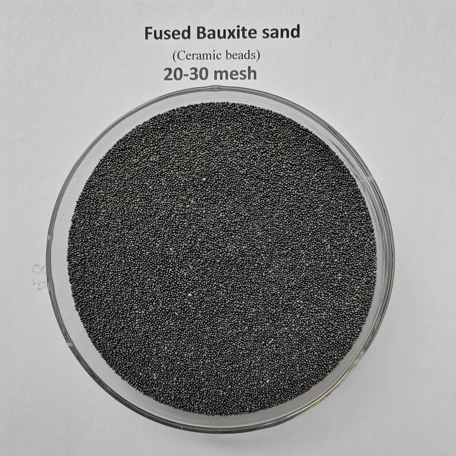 20-30 MESH Lost wax casting sand fused bauxite sand ceramsite foundry sand beads AFS35 fused ceramic sand 20-30 mesh
