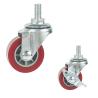 Buy cheap 2" PU Wheels Swivel Threaded Stem Red Side Lock Light Duty Caster Wheels from wholesalers