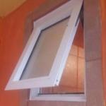 Tempered Glass Commercial Aluminum Awning Windows Powder Coating