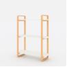 Buy cheap Wooden Wall Mount Painting Storage Shelf White For Bedroom Living Room Office Kitchen from wholesalers