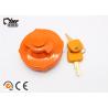 Buy cheap YNF02219 Casting Iron Excavator Engine Parts Diesel Fuel Tank Cover Orange Color from wholesalers