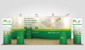 China Waterproof Recycling Fabric Pop Up Display Stands Fabric Trade Show Booth on sale