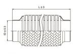 Wire Braided 2" X 4" Ss Expansion Joint