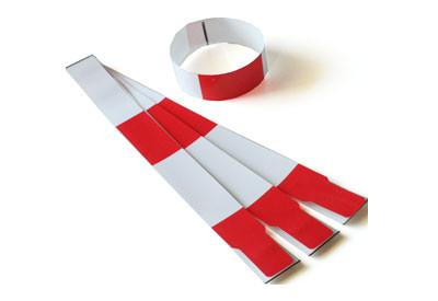 Buy cheap Smart UHF RFID Paper Wristbands 860MHZ - 960MHZ Frequency For Timing System from wholesalers