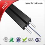 Fiber optic indoor cable Black Jacket FTTH drop cable with G657A1 fiber for