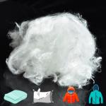 0.9d Eiderdown-Like Polyester Staple Fiber For Pillow Filling Materials