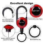 Deyi Badge Reel Upgraded Stainless Steel Cord, Suitable For Men And Women