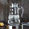 Buy cheap Heat Resistant Glass Water Pitcher Juice Beverage Carafe With Lid Clear Color from wholesalers