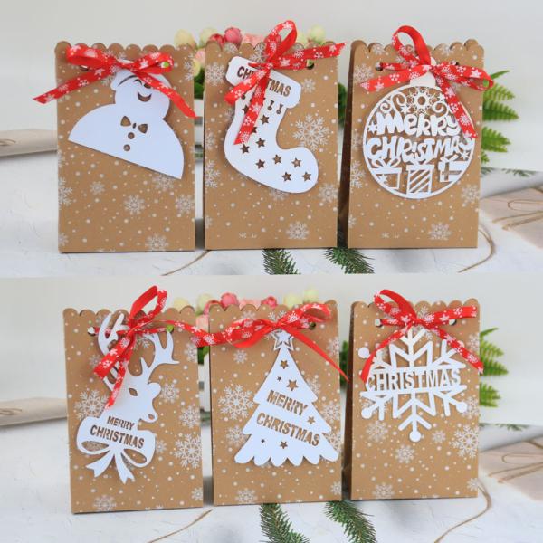 Buy cheap 250g Kraft Paper Christmas Food Packaging Paper Bag For Cake Candy from wholesalers