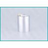 Buy cheap Matt Silver Disc Top Cosmetic Bottle Cap 24/415 With Smooth Pressing Feeling from wholesalers