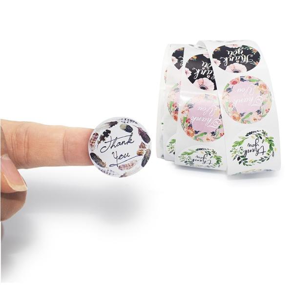 Buy cheap 1000pcs Flexo Printing Adhesive Label Sticker Custom Plastic Round SGS from wholesalers