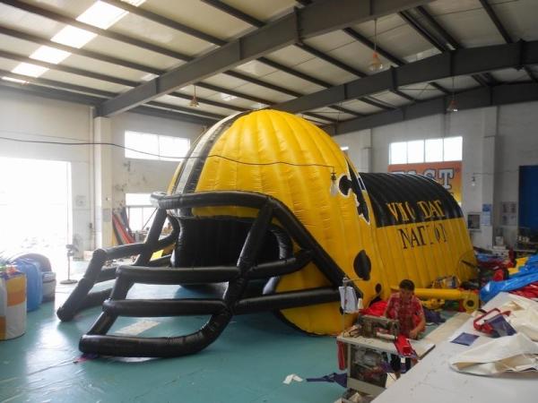 Buy cheap Portable Inflatable football helmet entrance tunnel, football tunnel from wholesalers