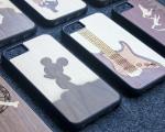 Ultra Slim Luxury Bamboo Wood iPhone Case Laser Personality Pattern OEM