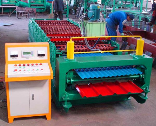 Buy cheap Double-Layer Roll Roofing Corrugated Tile Forming Roofing Machine from wholesalers