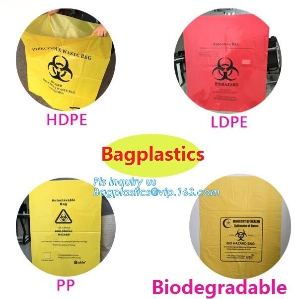 Asbestos Removal, disposable plastic yellow poly asbestos warning printed burial bags, Asbestos clear plastic packing ju