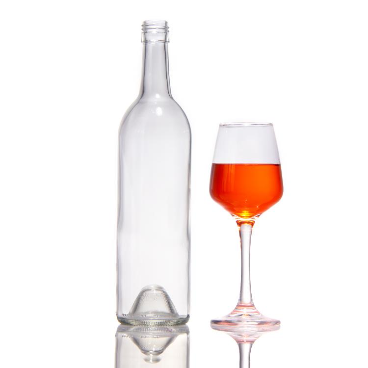 Customized 1200g Industrial Beverage Bottle Super Flint Glass 750ml 75cl Antique Green