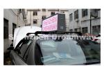 192 by 64 pixels Each Side Taxi LED Display of 5 mm SMD3528 LED 3,800 nits