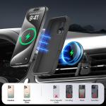 Convenient One-Handed Operation Car Phone Holder With Magsafe Magnetic Suction