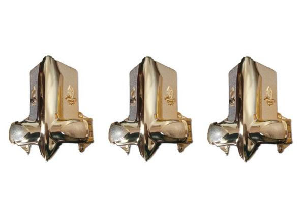 Plastic Injection Molding Coffin Accessories , Gold - Plating Funeral Accessorie