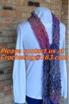 100%acrylic jacquard knitted scarf,fashion hand knitting scarf, knitted scarf