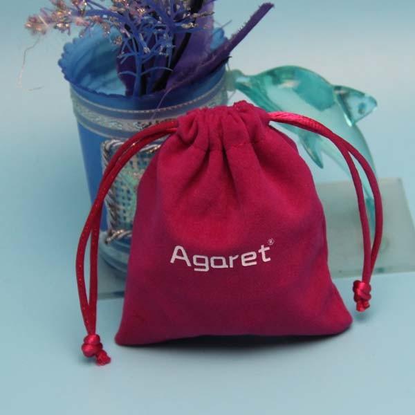 Buy cheap Safe Packaging Drawstring Jewelry Bag Closure Customized Logo Suede Pouch from wholesalers