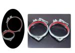 600mm Zinc Plated Galvanized Pipe Clamp Carbon Steel Dust Extraction Fittings