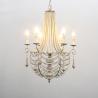 Buy cheap Iron chandelier with wood beads for farmhouse living room (WH-CI-79) from wholesalers