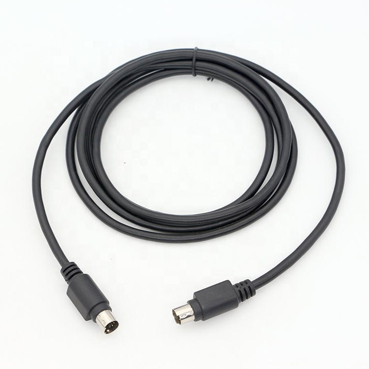Custom 1M 3M Shield Male To Male Mini DIN 6 Pin cable