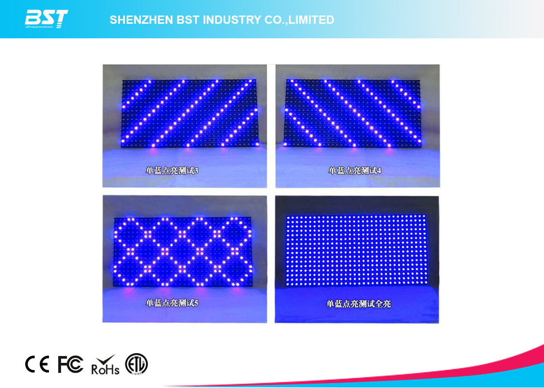 32 X 16 Dots P10 Blue color LED Display Module outdoor adveritising board DC5V