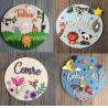 Buy cheap Customized Round Wooden Slices Door Wall Refrigerator Kitchen Cabinet Decorative from wholesalers