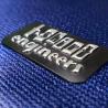 Buy cheap Customized High-Quality Clothing 3D Silver Black Tpu Heat Metal Transfer Logo for Garment from wholesalers