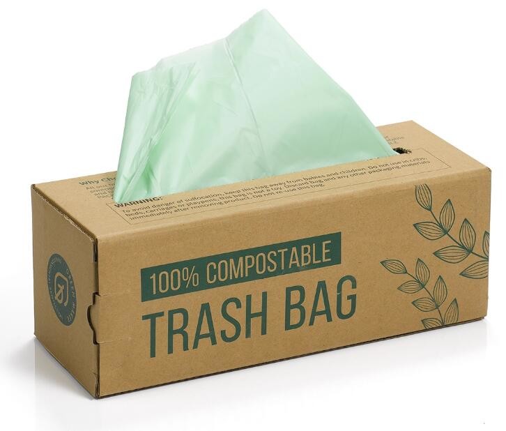 eco friendly biodegradable plastic compostable garbage bags, compostable biodegradable printed charity donation bag