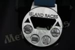 Durable Promotional Bottle Opener , Circle Bottle Opener Medals With Ribbon