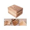 Buy cheap Rustic Handcrafted Wood Decorative Boxes , Dark Wood Standing Jewelry Box With Lid from wholesalers