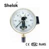 Buy cheap Magnetic snap-action yxc-100 industrial bottom mounting types electric contact pressure gauge from wholesalers